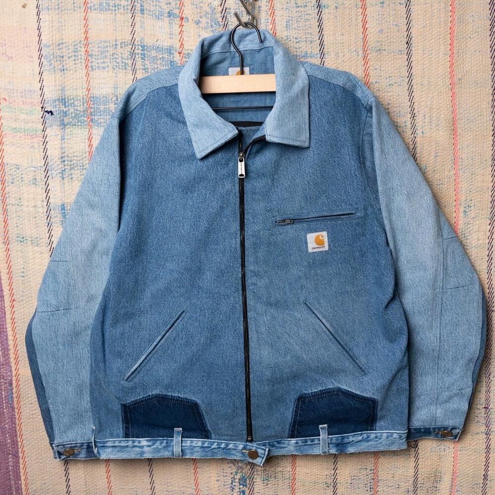 Custom upcycled carhartt detroit jacket